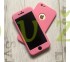 360° kryt silikónový iPhone 6 Plus/6S Plus - ružový